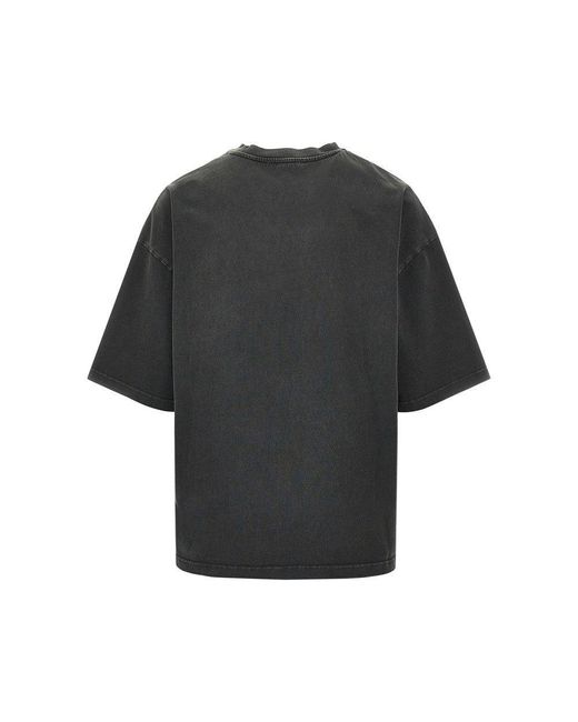 Entire studios Black Heavy Jersey Boxy T-Shirt for men