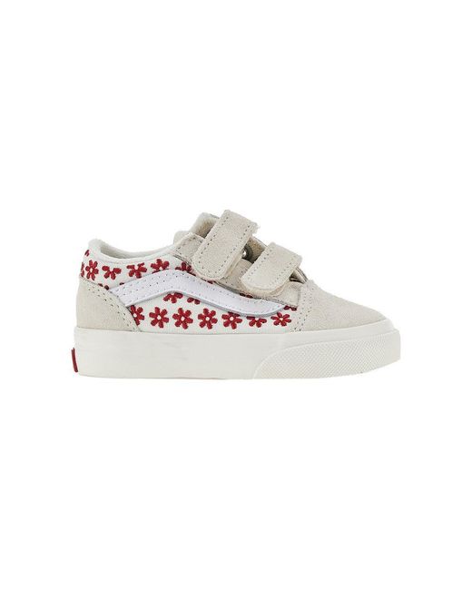 Vans Multicolor Embroidered Canvas Old Skool Sneakers Kids