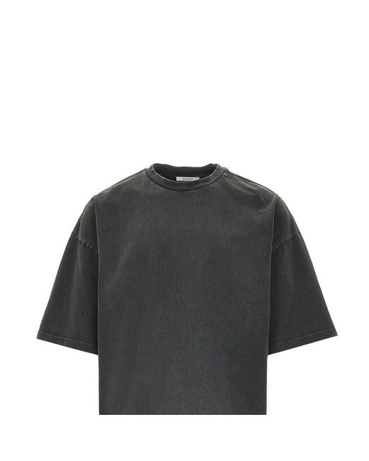 Entire studios Black Heavy Jersey Boxy T-Shirt for men