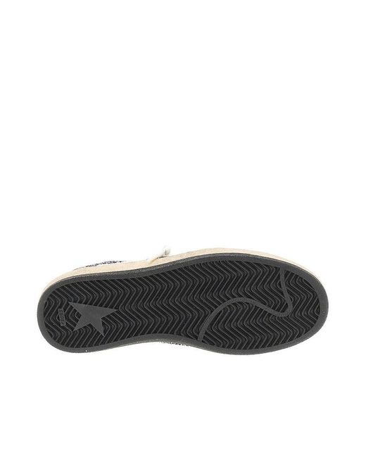 Golden Goose Deluxe Brand Gray 'Ballstar' Glittered Sneakers