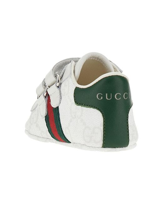 Gucci Multicolor Gg Supreme Shoes With Web Detail Kids for men