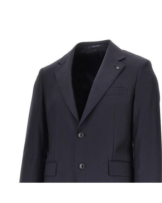 Tagliatore Blue Virgin Wool Two-Pieces Tailored Suit for men