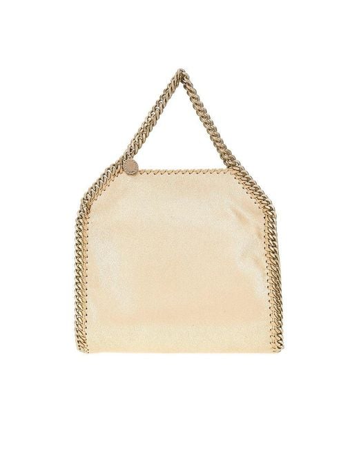 Stella McCartney Natural Mini Falabella 3 Chain Bag
