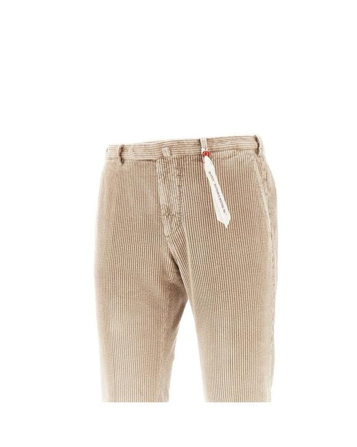 Santaniello Natural 'Evoluto' Corduroy Pants for men