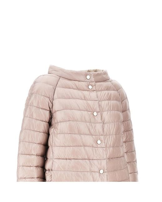 Herno Pink Quilted Reversible Down Jacket