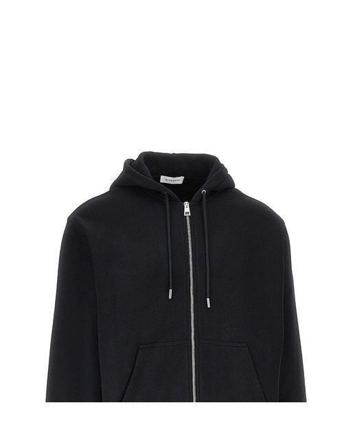 Givenchy Black Photographic Negative Print Full-Zip Hoodie for men