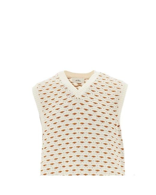 Les Deux Natural Esmay Shell Knitted Vest for men