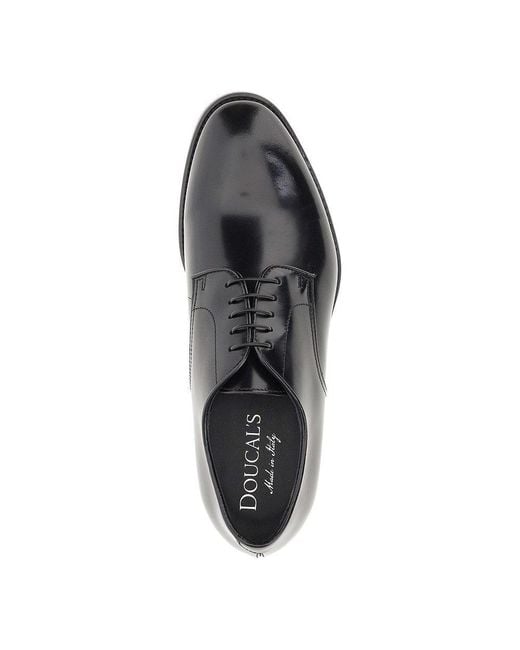 Stringate di Doucal's in Black da Uomo
