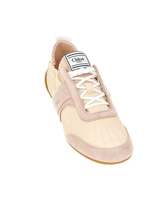 Chloé Natural 'Chloé Kick' Sneakers