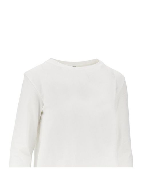 Weekend by Maxmara White Stretch Jersey T-Shirt