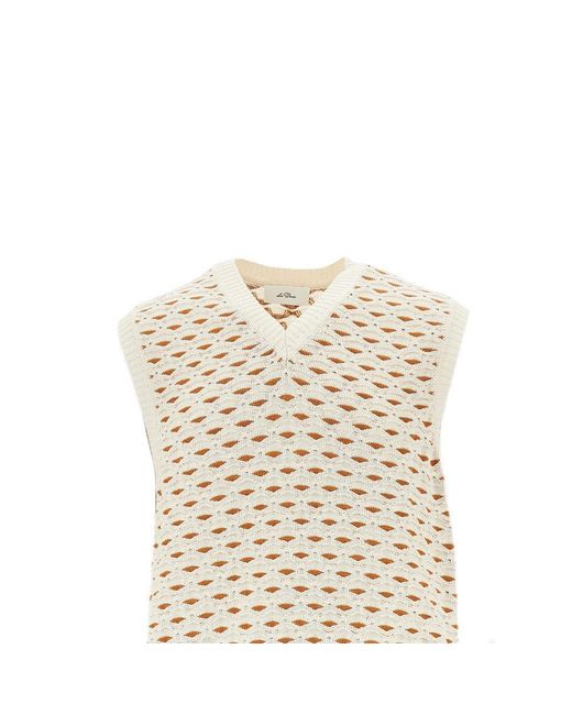 Les Deux Natural Esmay Shell Knitted Vest for men