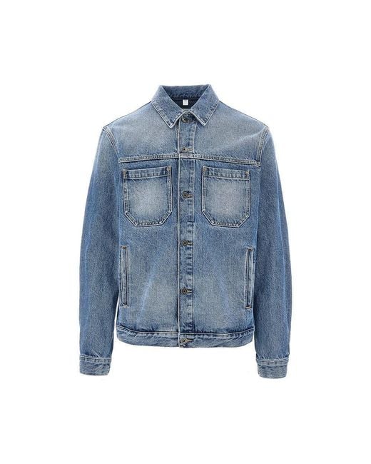 Off-White c/o Virgil Abloh Blue 'Half Arrow Skate' Denim Jacket for men