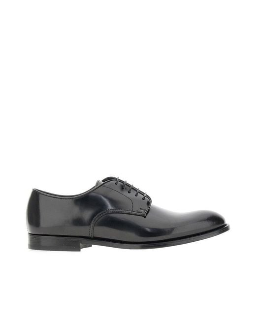 Stringate di Doucal's in Black da Uomo
