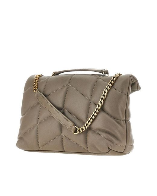 Saint Laurent Metallic Quilted Nappa Leather Toy 'Puffer' Bag