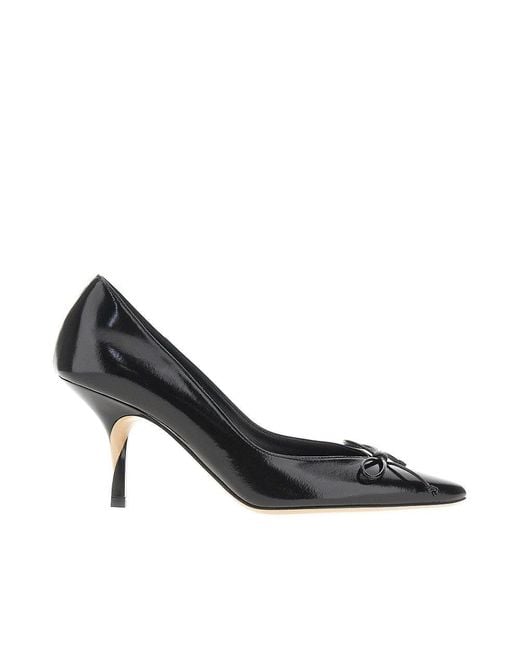 Jacquemus Black 'Tourni' Leather Pumps