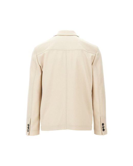 Emporio Armani Natural Icon Virgin Wool Canvas Suit for men