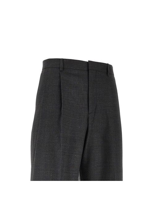 Pantalone A Gamba Ampia Con Pince Uomo di sunflower in Black da Uomo