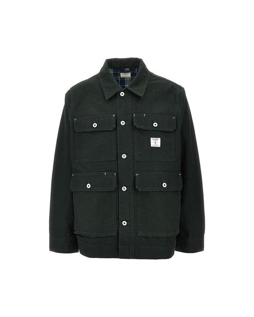 Roy Rogers Black Canvas Hunting Jacket for men