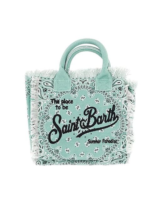 Mc2 Saint Barth Green 'Colette' Canvas Tote Bag Kids