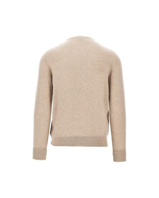 Ballantyne Natural Cashmere Crewneck Sweater for men