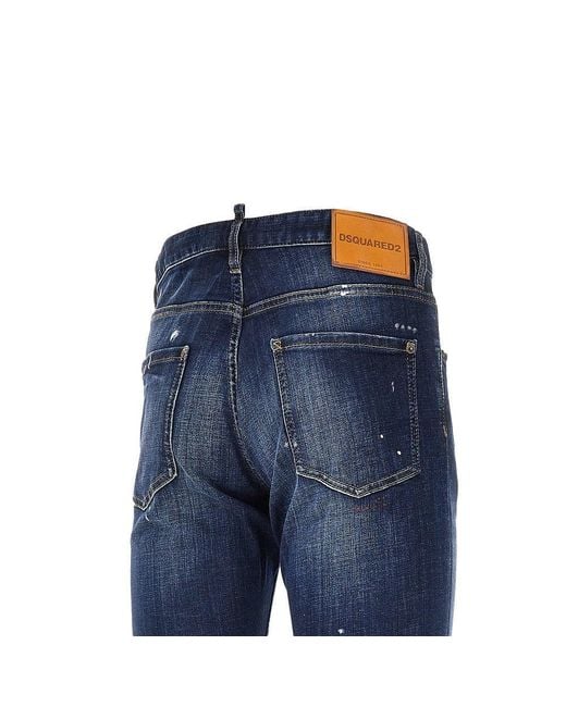 DSquared² Blue 'Teddy' Denim Jeans for men