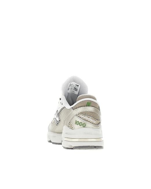 New Balance White 1000 Sneakers