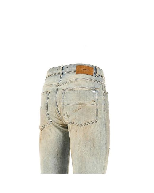 Amiri Gray Stretch Denim Mx1 Jeans for men