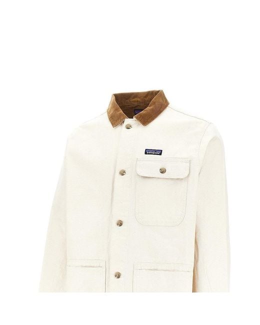 Patagonia Natural 'Point Reyes' Canvas Jacket for men