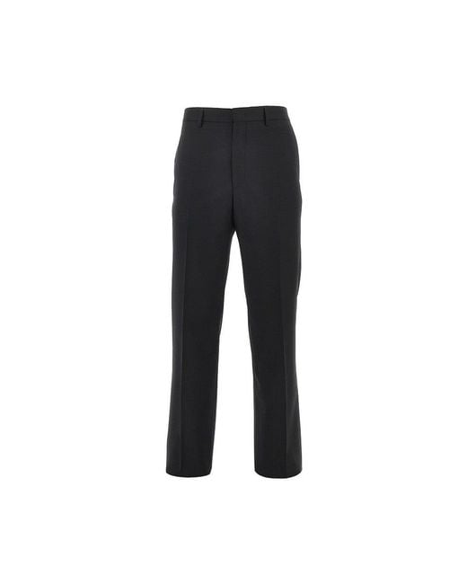 Tagliatore Black Super 110's Wool Pants for men