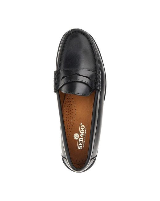 Sebago Blue 'Ferrara' Leather Loafers for men