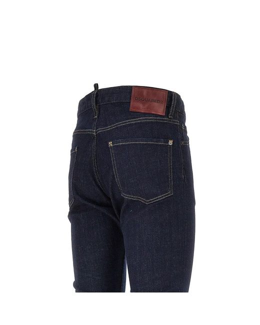 DSquared² Blue 'Teddy' Stretch Denim Pants for men
