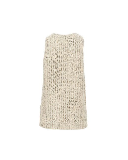 Cmmn Swdn Natural 'Eli' Woven Knitted Cotton Tank Top for men