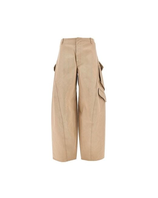 Alaïa Natural Rounded Cargo Pants