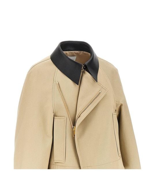 Givenchy Natural Wool And Cotton Gabardine Caban