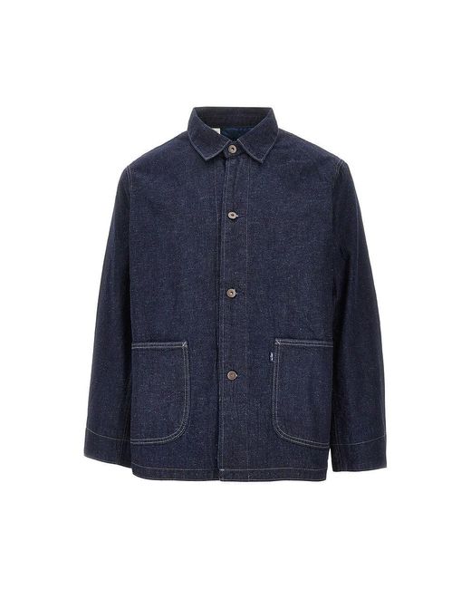 Levi's Blue Japanese Denim Overshirt for men