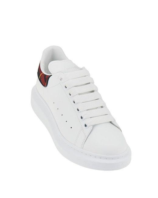 McQueen White Leather Oversize Sneakers for men