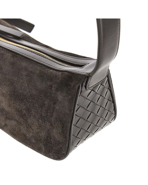 Bottega Veneta Black 'Nodo' Leather Shoulder Bag