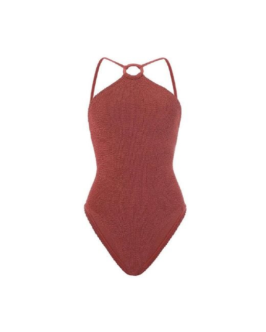 Hunza G Red 'Jasmine' Swimsuit