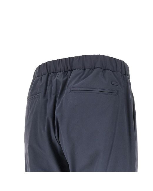 Herno Blue Light Nylon Stretch Pants for men