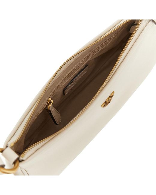 Pinko Natural Leather Mini Baguette Bag