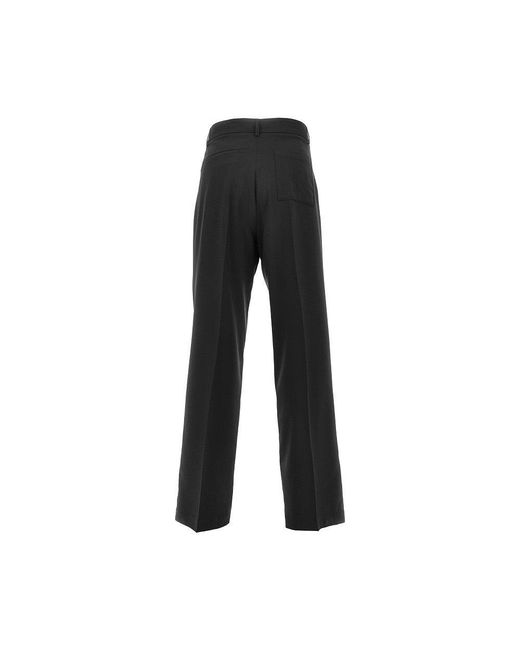 C.9.3 Black Viscose-Blend Pants With Darts for men