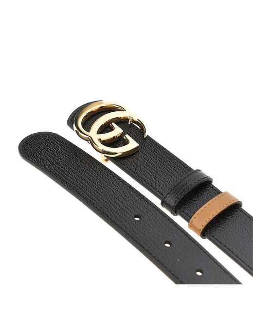 Gucci Multicolor Gg Marmont Reversible Leather Belt