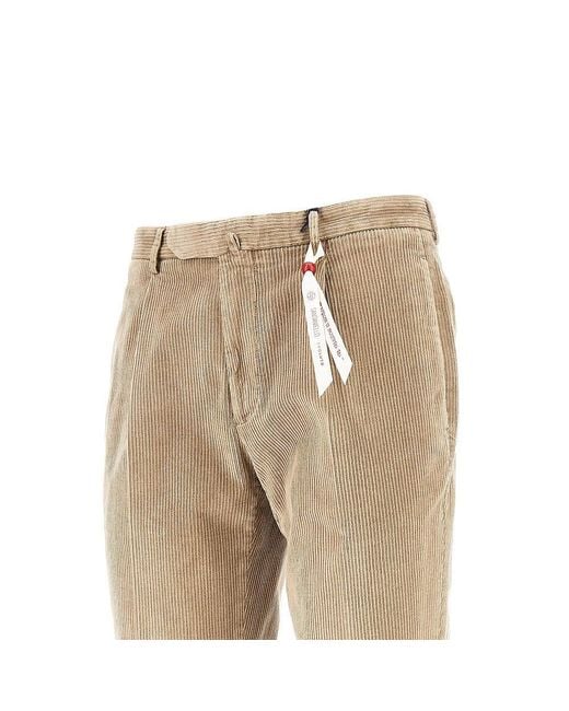 Santaniello Natural Corduroy 'Arechi' Trousers for men