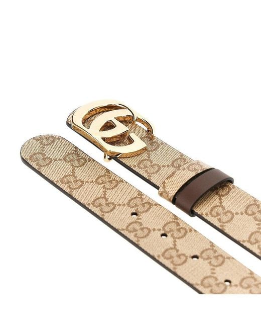 Gucci Natural Double G Reversible Belt for men