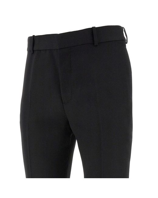 Pantalone Sartoriale A Sigaretta Uomo di Alexander McQueen in Black da Uomo