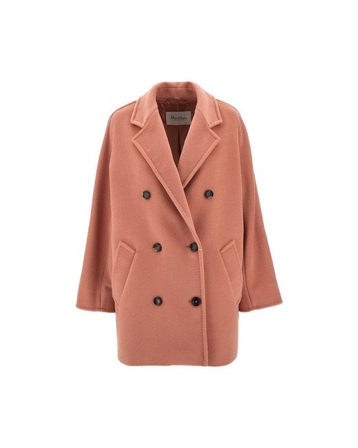 Max Mara Pink Short 101801 Icon Coat