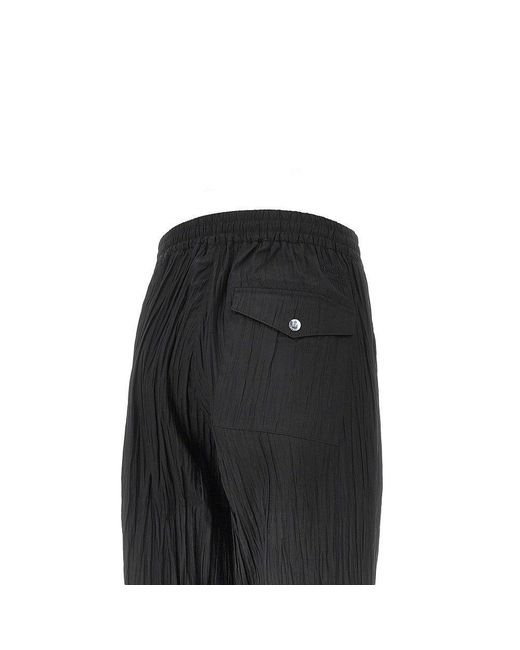 Tatras Black 'Skiathos' Pleated Twill Pants for men