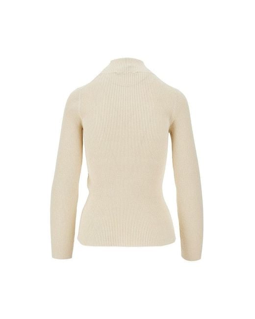 Lupetto A Costine 'Baby Fox' Donna di Maison Kitsuné in White