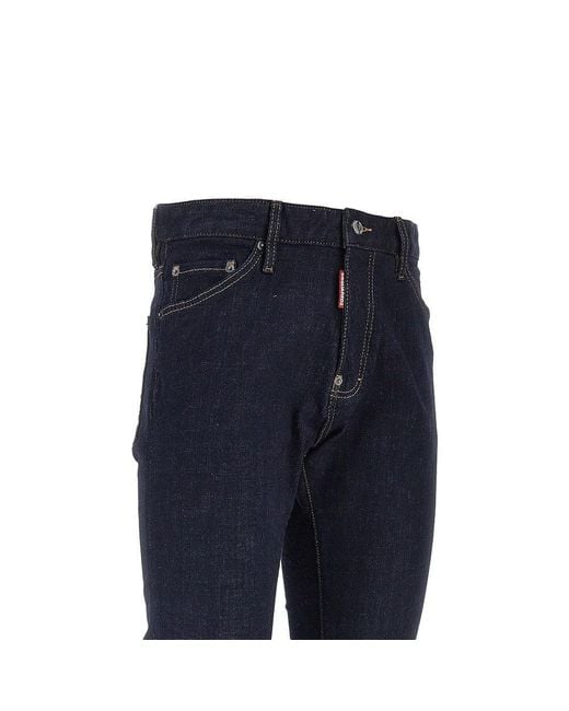 DSquared² Blue 'Teddy' Stretch Denim Pants for men
