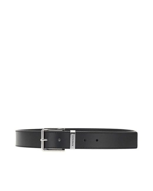 Givenchy Black Leather Classique Belt for men